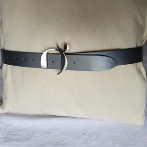 Guardoli Italian leather grey belt